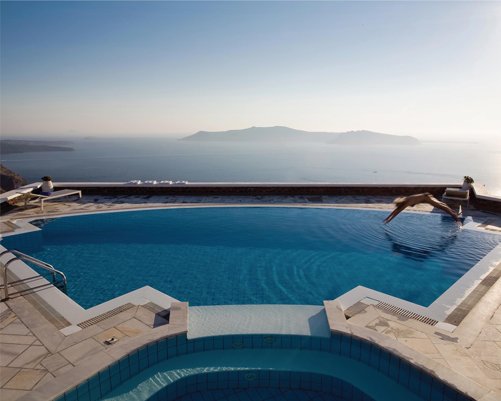 Caldera view studios with outdoor jacuzzi